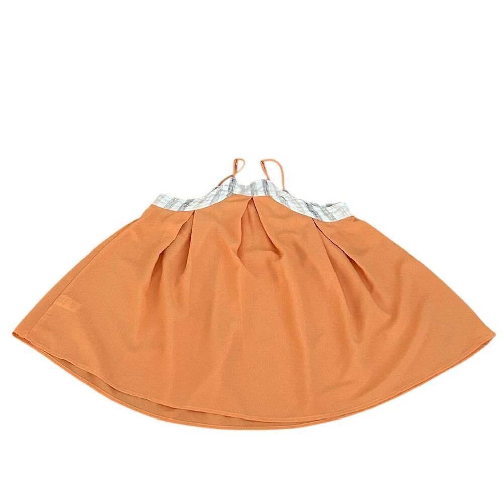 Doe & Rae Women's Orange Cami Top Size S Scoop Neck Spaghetti Straps - Picture 7 of 9